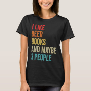 Ik hou van bijenboeken en misschien lezen er 3 men t-shirt