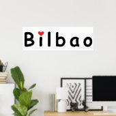 Ik hou van Bilbao Poster (Thuiskantoor)