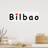 Ik hou van Bilbao Poster (Keuken)