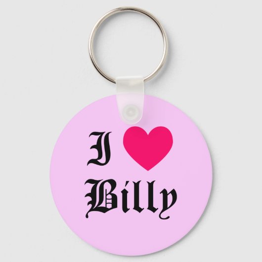 Ik hou van Billy Sleutelhanger (Voorkant)