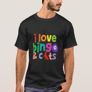 Ik hou van Bingo en Katten Knuffel Dier Bingo Ontw T-shirt