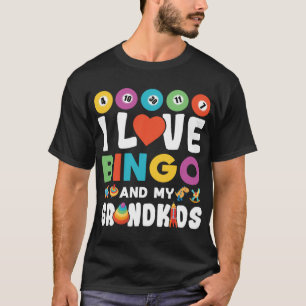 Ik hou van Bingo en mijn kleinkinderen, grappig Lu T-shirt
