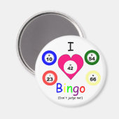 Ik hou van Bingo, oordeel niet Magneet (Voorkant / Achterkant)