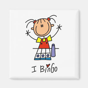 Ik hou van Bingo T-shirts en cadeaus Magneet