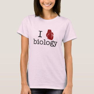Ik hou van biologie - met een anatomisch hart! t-shirt