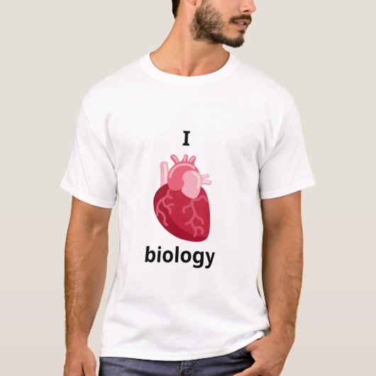 Ik hou van biologie t-shirt (Voorkant)