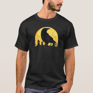 Ik hou van Birds Raven Viking Crow Silhouette Bird T-shirt