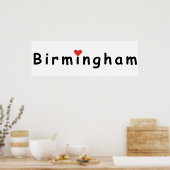 Ik hou van Birmingham Poster (Keuken)
