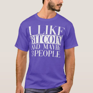 Ik hou van bitmunt en misschien 3 mensen t-shirt