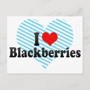 Ik hou van Blackberries Briefkaart