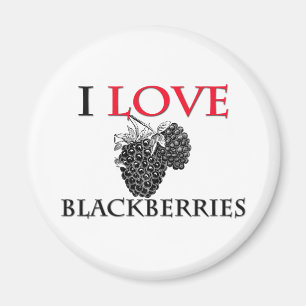 Ik hou van Blackberries Magneet