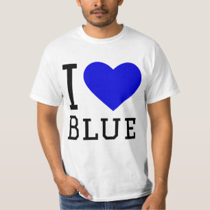 Ik hou van blauw t-shirt