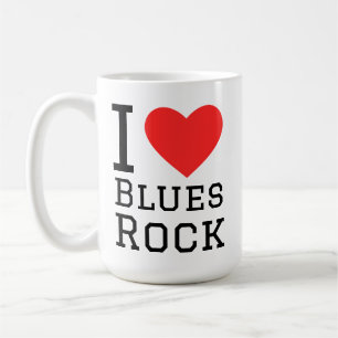 Ik hou van blauwe rots koffiemok