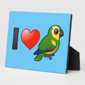 Ik hou van blauwe-voorkant Amazons Fotoplaat (Zijkant)