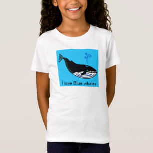 Ik hou van BLAUWE WALVISSEN - Zeedieren - Oceaanbl T-shirt