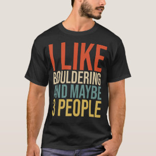 Ik hou van bloemen en misschien 3 mensen die Boul T-shirt