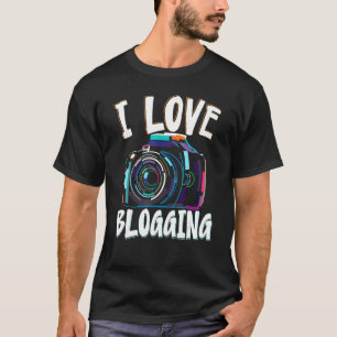 Ik hou van bloggen over social media content creg t-shirt