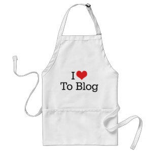 Ik hou van bloggen vanuit het hart standaard schort