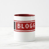 Ik hou van Blogging Blog Button Mok (Midden)