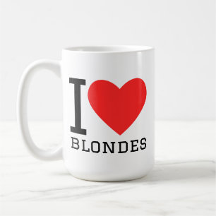 Ik hou van blondines koffiemok