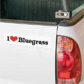 Ik hou van bluegrass Bumpersticker (Op Truck)