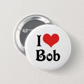 Ik hou van Bob Ronde Button 5,7 Cm (Voorkant /achterkant)