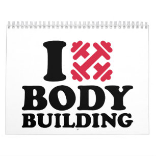 Ik hou van Bodybuilding barbels Kalender