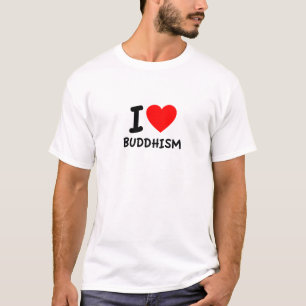 Ik hou van boeddhisme t-shirt