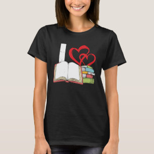 Ik hou van boeken boek bibliotheek onderwijs lezen t-shirt