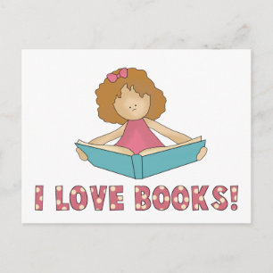 Ik hou van boeken! briefkaart