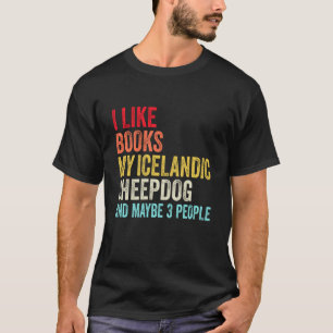 Ik hou van Boeken Mijn IJslandse schaafhond en mis T-shirt
