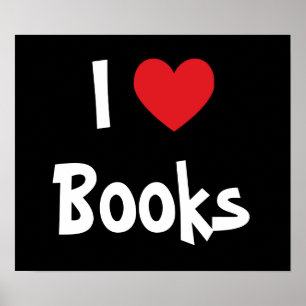 Ik hou van boeken poster