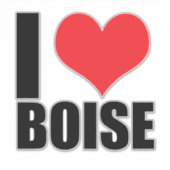 Ik hou van Boise Sticker (Voorkant)