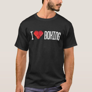 Ik hou van boksen t-shirt