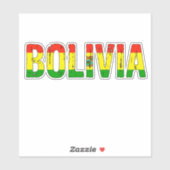 Ik hou van Bolivia Sticker (Vel)