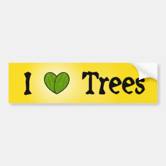 Ik hou van bomen bumpersticker