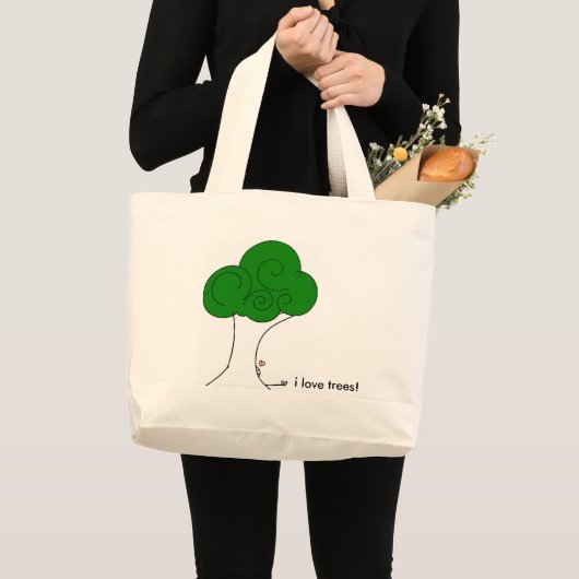 Ik hou van bomen! tas (Voorkant (product))