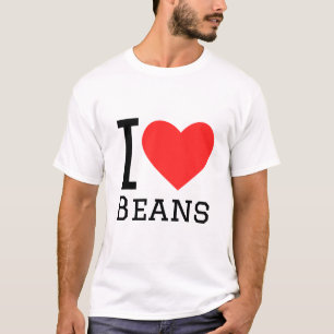 Ik hou van bonen t-shirt