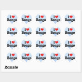 Ik hou van Bongo Ronde Sticker (Vel)