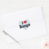 Ik hou van Bongo Ronde Sticker (Envelop)