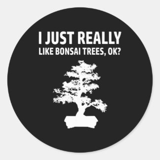 Ik hou van Bonsai Trees T Anime Japanse Cultuur Ze Ronde Sticker