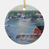 Ik hou van Boothbay Harbour kerstversiering Keramisch Ornament (Voorkant)