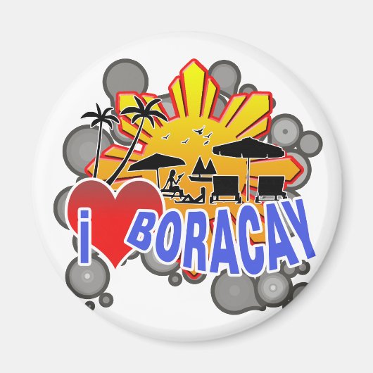 Ik hou van Boracay Magneet (Voorkant)