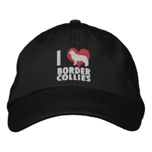 Ik hou van Border Collies geborduurd Pet