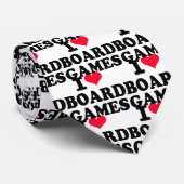 Ik hou van bordspellen stropdas (Opgerold)