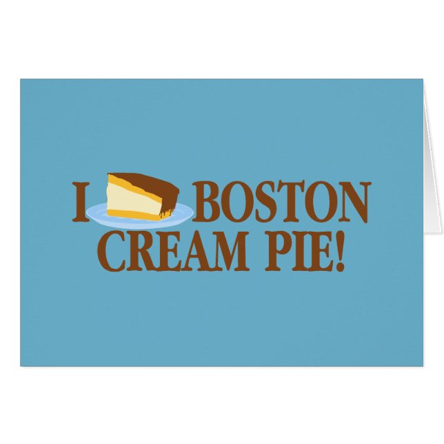 Ik hou van Boston Cream Pie (Voorkant Horizontaal)