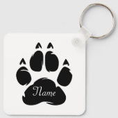 Ik hou van Boston Terriers gepersonaliseerd Sleutelhanger (Achterkant)