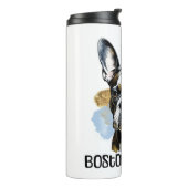 Ik hou van Boston Terriers Thermosbeker (Gedraaid links)