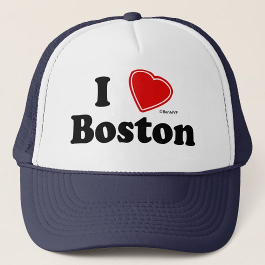 Ik hou van Boston Trucker Pet (Voorkant)
