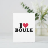 Ik hou van Boule Petanque Briefkaart (Staand voorkant)